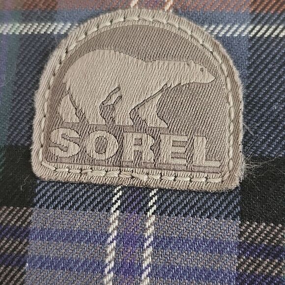 Sorel Tivoli Waterproof blue & brown plaid duck boots, size Wm's 6 - Picture 7 of 9